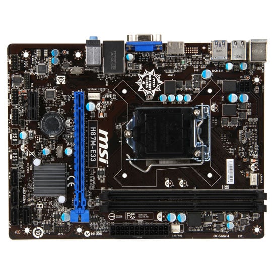 H87M-E33 Intel S1150 MSI  Micro ATX Motherboard : image 2