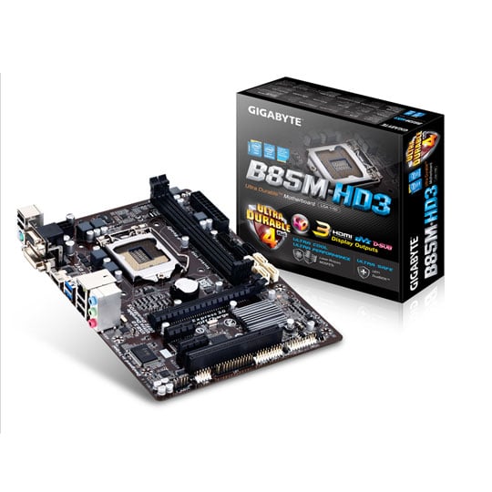 Gigabyte B85M-HD3 R4  Micro-ATX Motherboard : image 1
