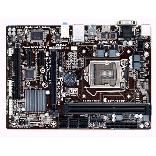 Gigabyte GA-H87M-HD3 Intel H87 Socket 1150 Motherboard : image 2