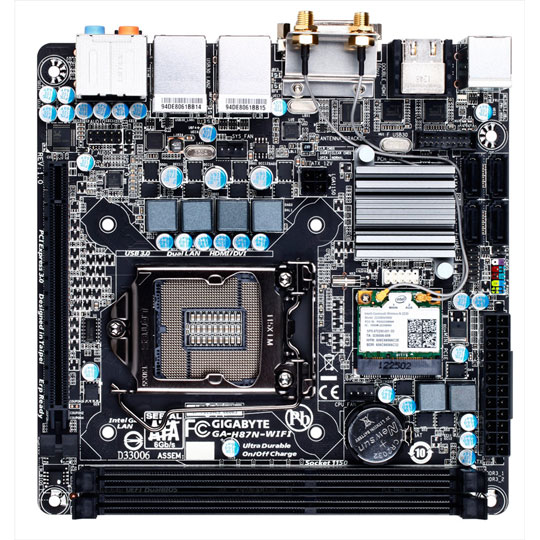 Gigabyte GA-H87N-WIFI Intel H87 Socket 1150 Motherboard : image 2
