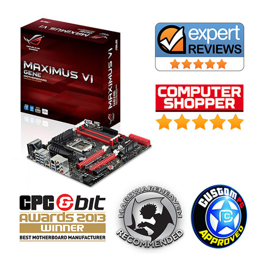 Z87 MAXIMUS VI GENE Intel S1150 ASUS Micro ATX Motherboard : image 1