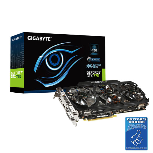 Gigabyte GeForce GTX 770 Overclocked Windforce 3X Graphics Card