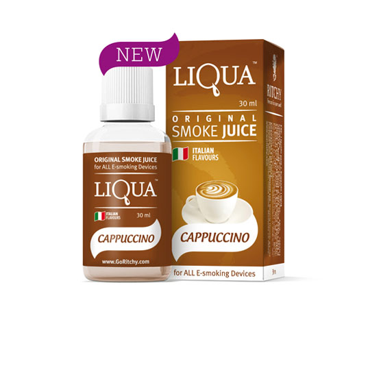 30ml LIQUA Cappuccino 0mg - The Right Liquid to Vape using Italian Flavours  - USP/RoHS Standards LN52099 - 902