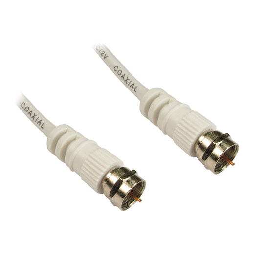 3mtr Scan White F Connector M-M For Cable TV LN52258 - 2FW-03 | SCAN UK