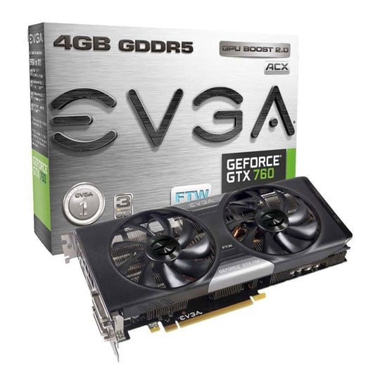 EVGA GTX 760 4GB FTW with ACX Cooling 4GB PCI Express Nvidia Graphics Card : image 1