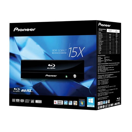 プレーヤー Pioneer BDR-S08J-BK Blu-ray Disc Writer Pioneer BDR-S08J-BK Blu-ray Disc Writer