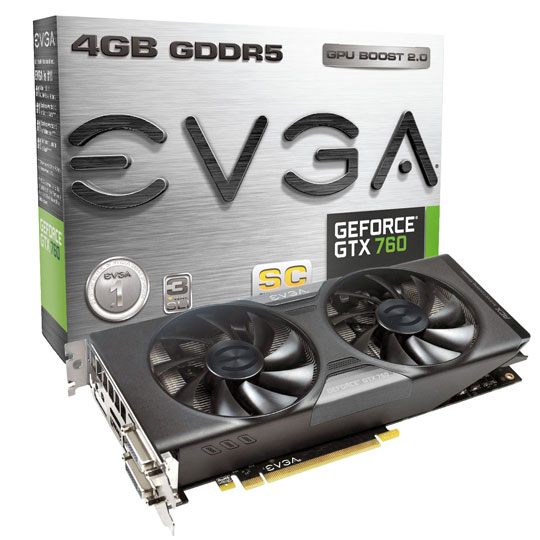 EVGA GeForce GTX 760 SC 4GB with ACX Cooler Nvidia PCI Express Graphics Card : image 1