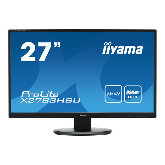 iiyama 27" AMVA LED Monitor with USB Hub X2783HSU-B1 : image 1