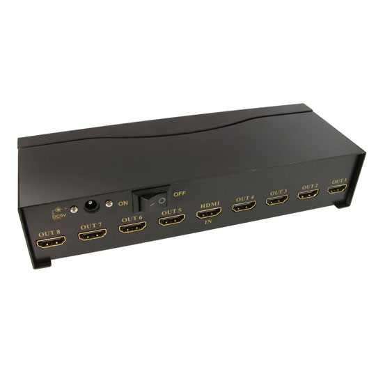 Newlink 8 Port HDMI Splitter Splits the HDMI signal to 8 HDMI displays