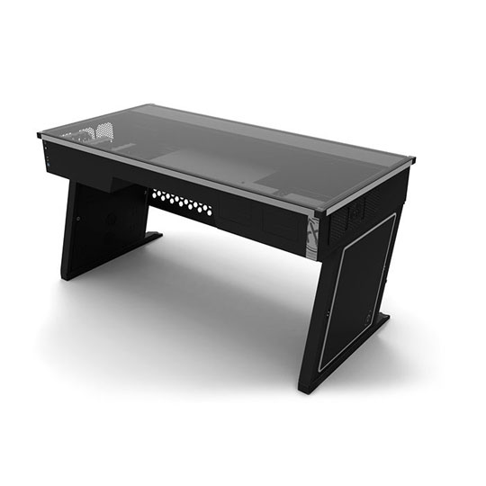 Red Harbinger Cross Desk Ultimate Modding PC Case - UK EXCLUSIVE : image 1