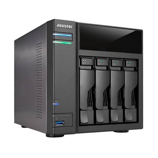 Asustor 4 Bay Home Multimedia All In One NAS with HDMI AS-204TE : image 1