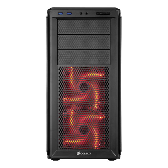 Corsair 230T Mid Tower Case - Black with Red LED : image 2