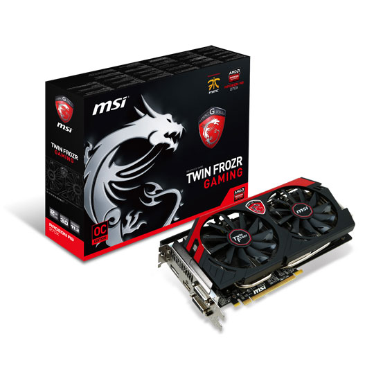 MSI Radeon R9 270X Gaming 2G AMD Graphics Card - 2GB : image 1