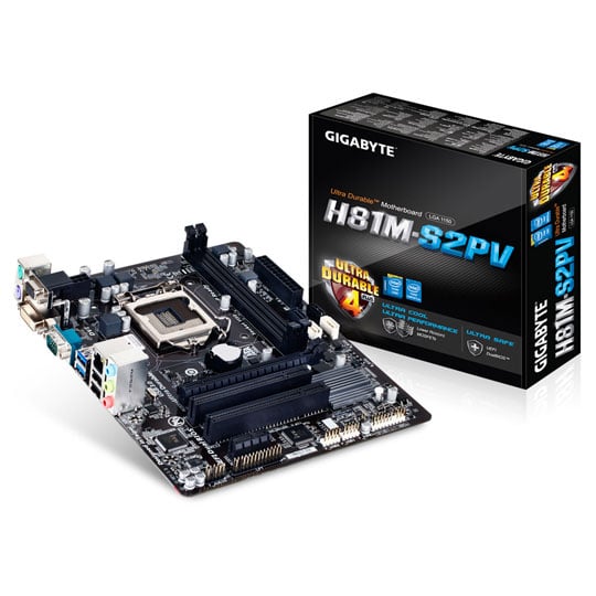 Gigabyte H81M-S2PV Micro-ATX Motherboard : image 1