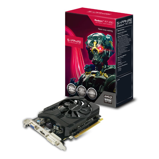 Sapphire Radeon R7 250 Graphics Card : image 1