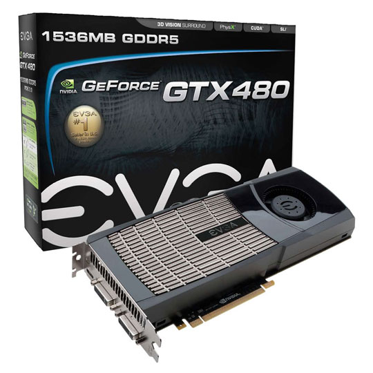1536MB EVGA GTX 480 PCI Express Nvidia Graphics Card SLi Ready OEM : image 1