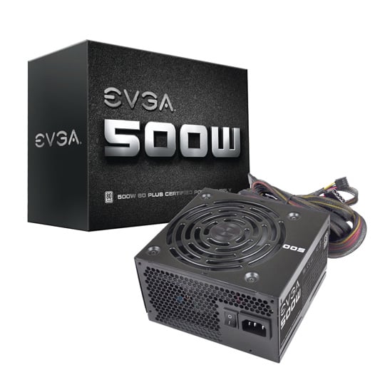 EVGA 500W 80PLUS White Power Supply : image 1