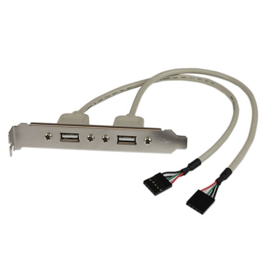 StarTech 2P USB A Female Slot Plate Adapter