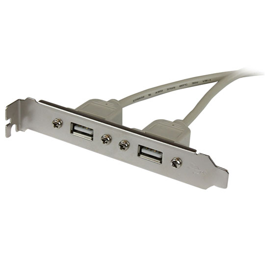 StarTech 2P USB A Female Slot Plate Adapter