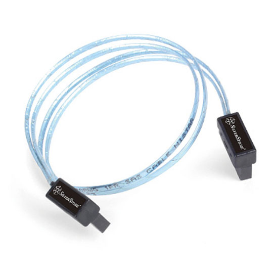 Silverstone CP11 Ultra Thin 30cm SATA 3 6Gb/s Certified Cable 90 Degree Angled : image 1