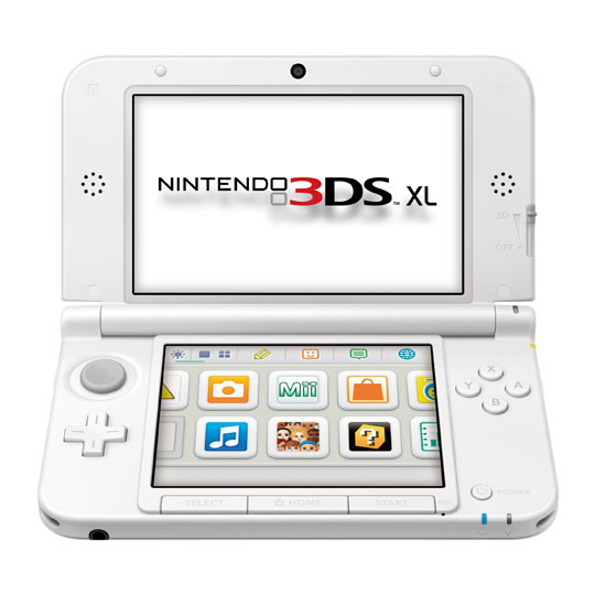 Nintendo 3DS XL White Console inc Mario Kart 7 PreInstalled Game
