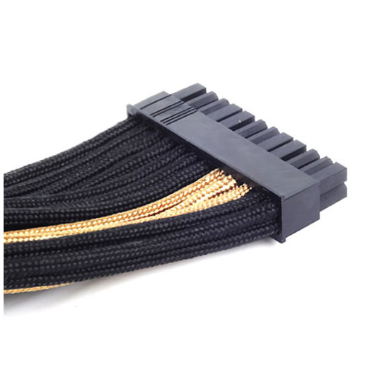 Silverstone 300mm 24-pin to 24-pin Cable - Black/Gold : image 3