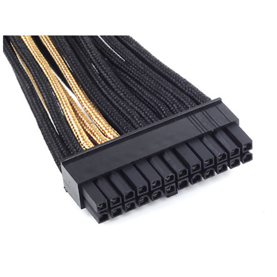 Silverstone 300mm 24-pin to 24-pin Cable - Black/Gold : image 4