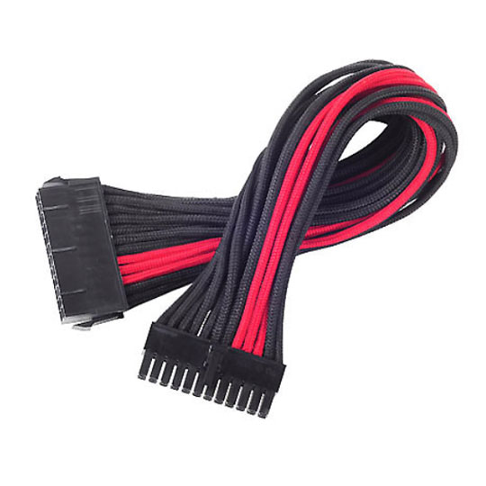 Silverstone PP07-MBBR ATX to MB-24pin Black Red : image 1