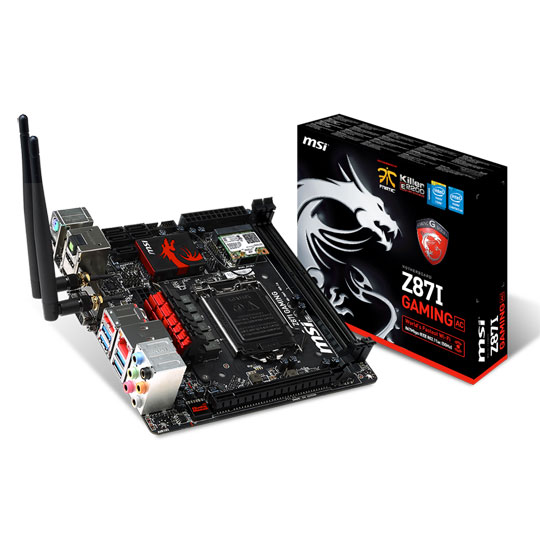 MSI Z87i GAMING AC mini-ITX Motherboard Z87 Socket 1150 LN54906