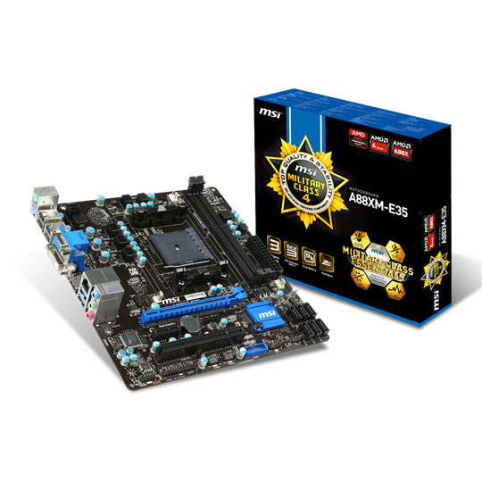 MSI A88XM-E35 Micro-ATX Motherboard : image 1
