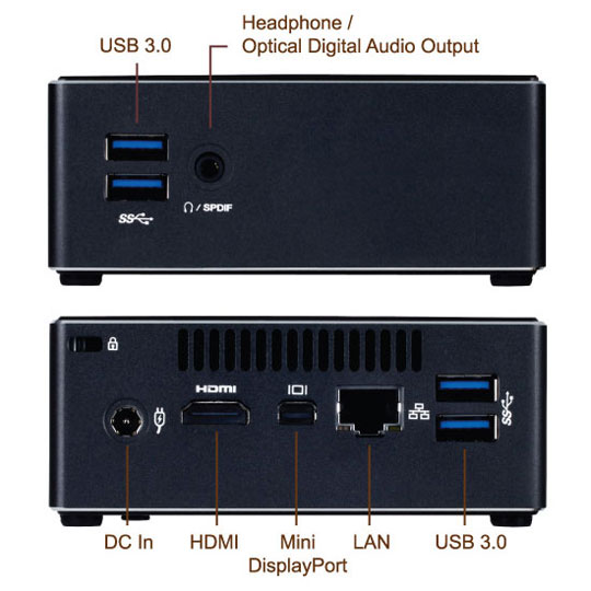 Gigabyte GB-BXi5H-4200 BRIX Core i5-4200U Ultra Compact PC LN55711 Gigabyte GB-BXi5H-4200 BRIX Core i5-4200U Ultra Compact PC LN55711