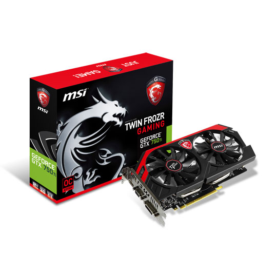 MSI GeForce GTX 750 Ti Twin Frozr Overclocked Graphics Card - 2GB : image 1