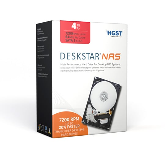 HGST H3IKNAS40003272SE 4TB Deskstar NAS HDD 24x7 Use 3.5" 7200rpm Retail Box : image 1