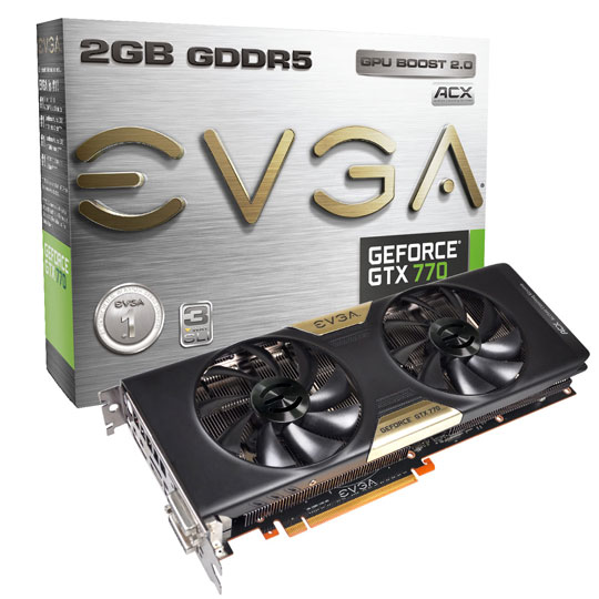 EVGA GeForce GTX 770 Dual Bios 2GB with ACX Cooling Nvidia PCI Express Graphics Card : image 1