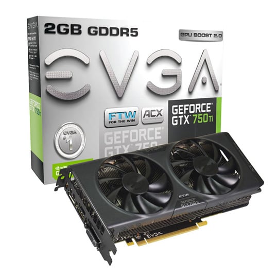 EVGA GeForce GTX 750 Ti FTW ACX GAMING Graphics Card - 2GB : image 1