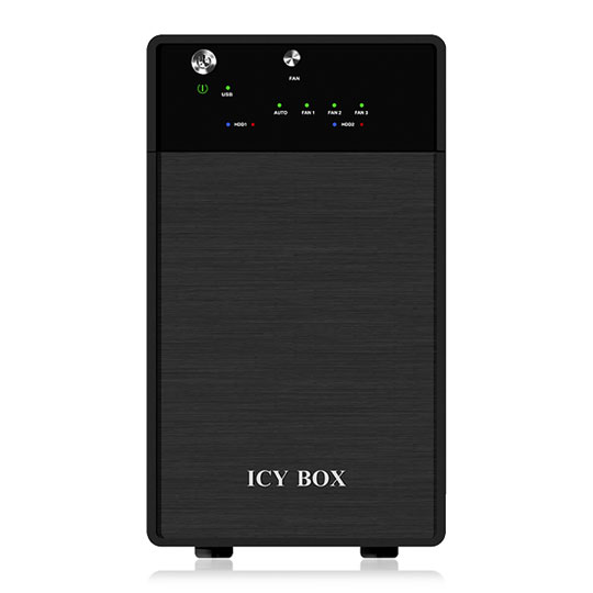 Dual Bay 3.5 inch HDD external Enclosure Box with JBOD from icybox IB-3620U3 : image 2
