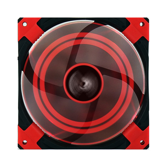 Aerocool DS Edition 12cm Red LED Fan Dual Material/Colour FDB Fan 12.1dBA : image 2