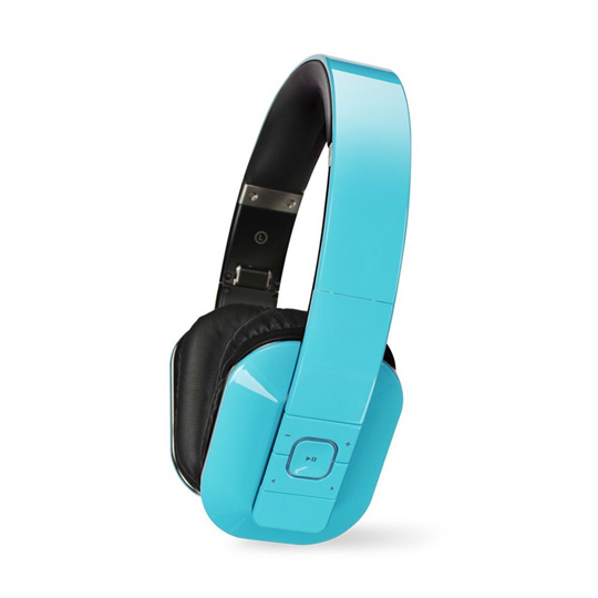 Microlab T1 Blue Stereo Headset Bluetooth Wireless with Phone Functions : image 1
