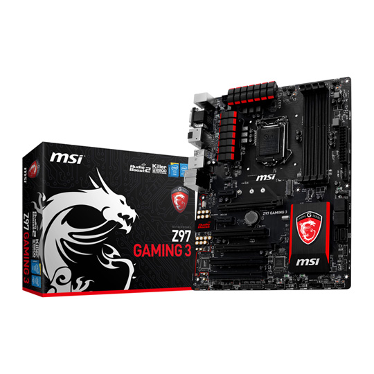 晩  MSI Z97 GAMING 3 Intel Motherboard LN57071 | SCAN UK
