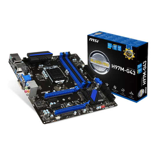 Motherboard H97 Msi H97 Gaming Bios Update MSI H97M-G43 Micro-ATX