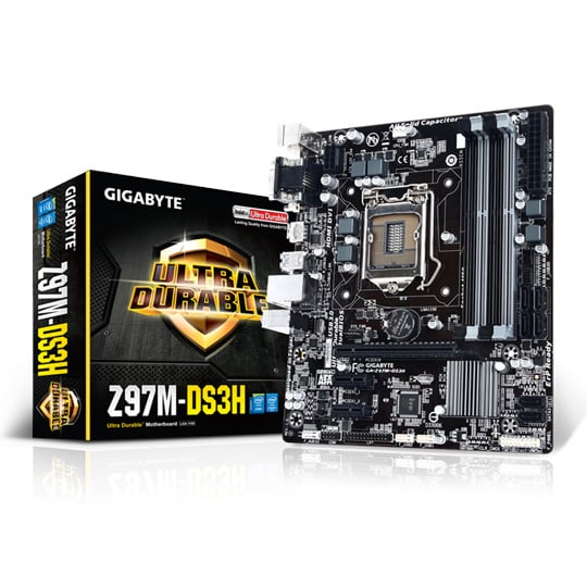 Gigabyte Z97M-DS3H Micro-ATX Motherboard : image 1