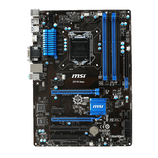 Pc Mate Z97 Express MSI Z97 PC Mate Motherboard LN57232 SCAN UK