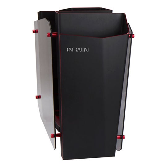 IN Win S Frame Concept Full Black Aluminum Tower with Tempered Glass : image 1