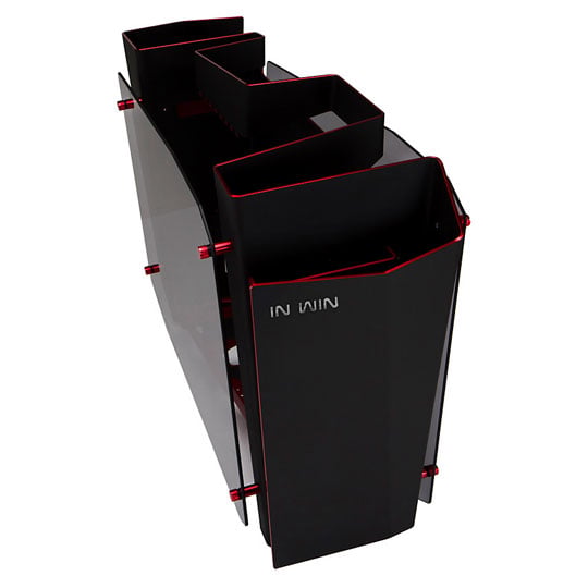 IN Win S Frame Concept Full Black Aluminum Tower with Tempered Glass : image 2
