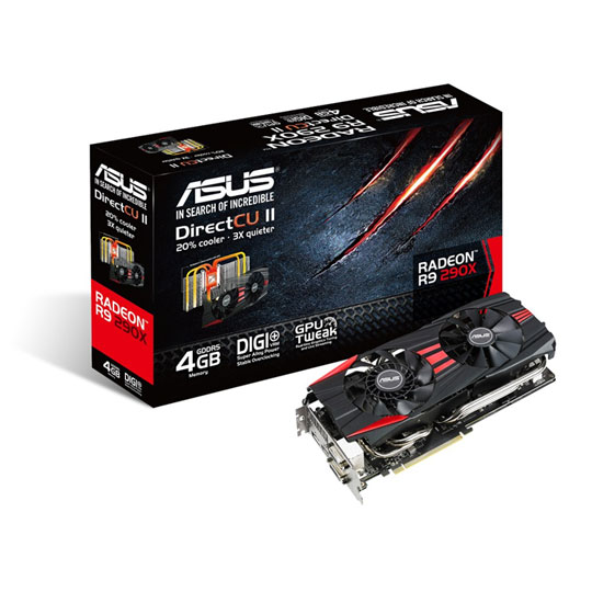 ASUS Radeon R9 290X DirectCU II AMD Graphics Card - 4GB : image 1