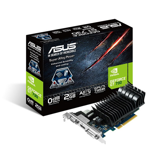 ASUS GeForce GT 730 Passive Silent Graphics Card - 2GB : image 1