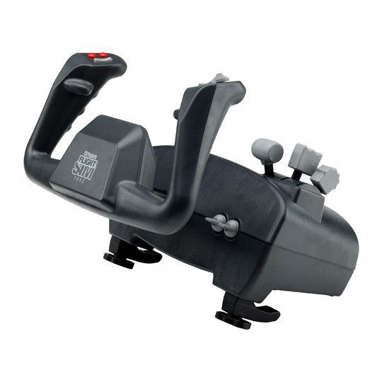 Flight Sim Yoke with builtin Throttle controls for PC fr om