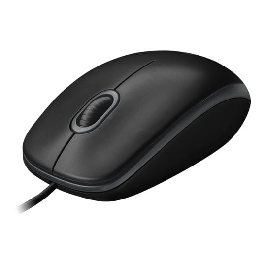 Logitech B100 Black Optical USB Mouse 3 Button with Scroll Wheel : image 3