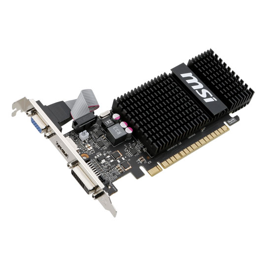 MSI GeForce GT 720 Passive Silent Graphics Card - 1GB : image 2