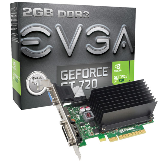 EVGA GeForce GT 720 Passive Silent Graphics Card 2GB : image 1